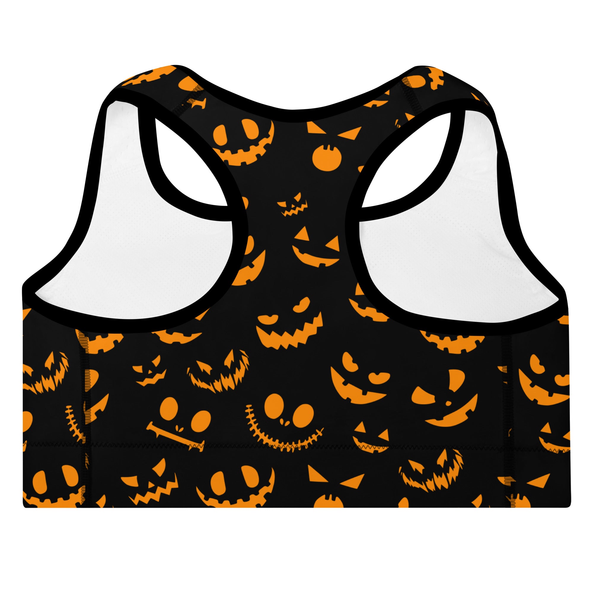Menacing Pumpkin Sports Bra